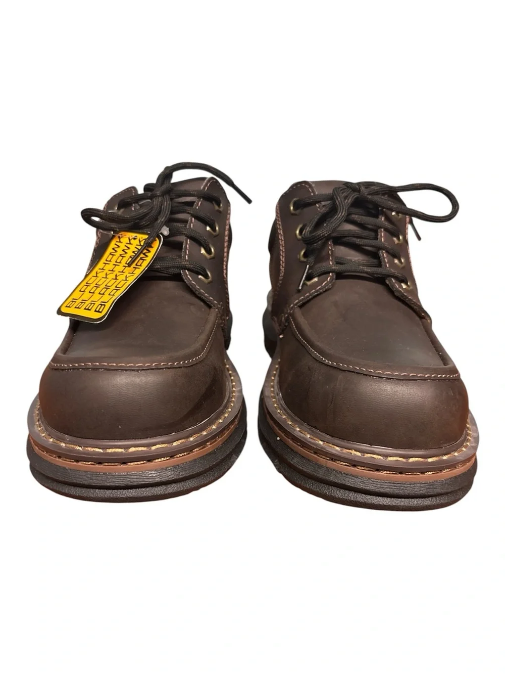 BlackHawk Mens Rugged Oxford Style Shoes Size 8.5 Moc Toe Lace-Up Brown NWT